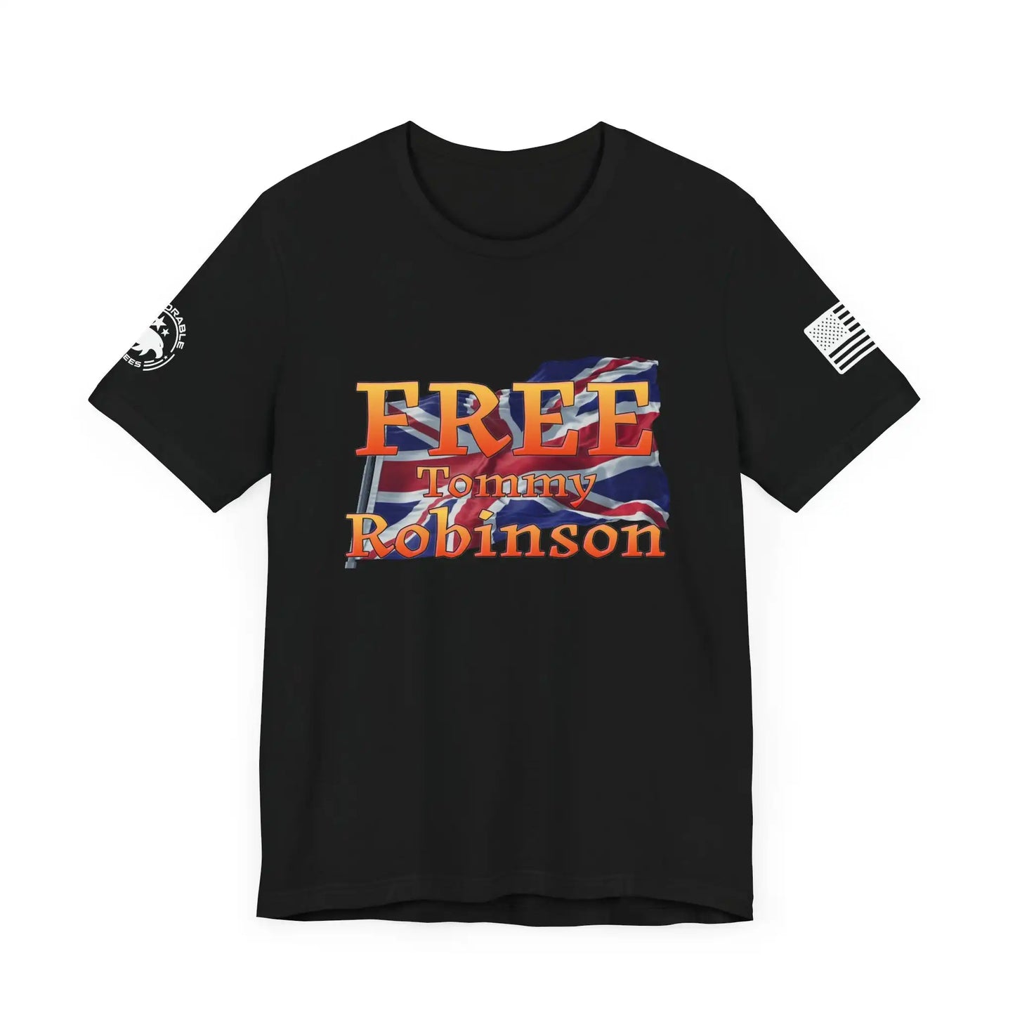 Free Tommy Robinson Men's Short Sleeve Tee - Deplorable Tees