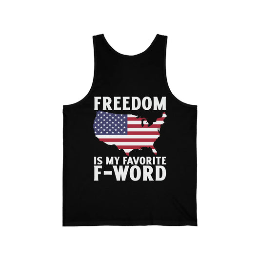 Freedom Is My Favorite F-Word Men's Jersey Tank - Deplorable Tees