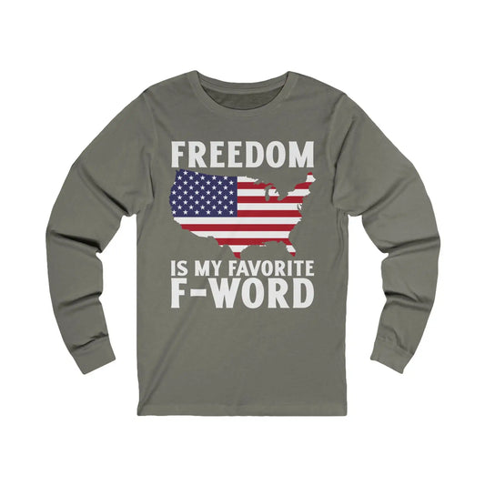 Freedom Is My Favorite F-Word Men's Long Sleeve - Deplorable Tees