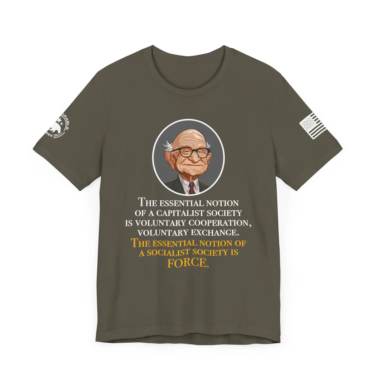 Friedman Capitalist vs Socialist Men's Tee - Deplorable Tees