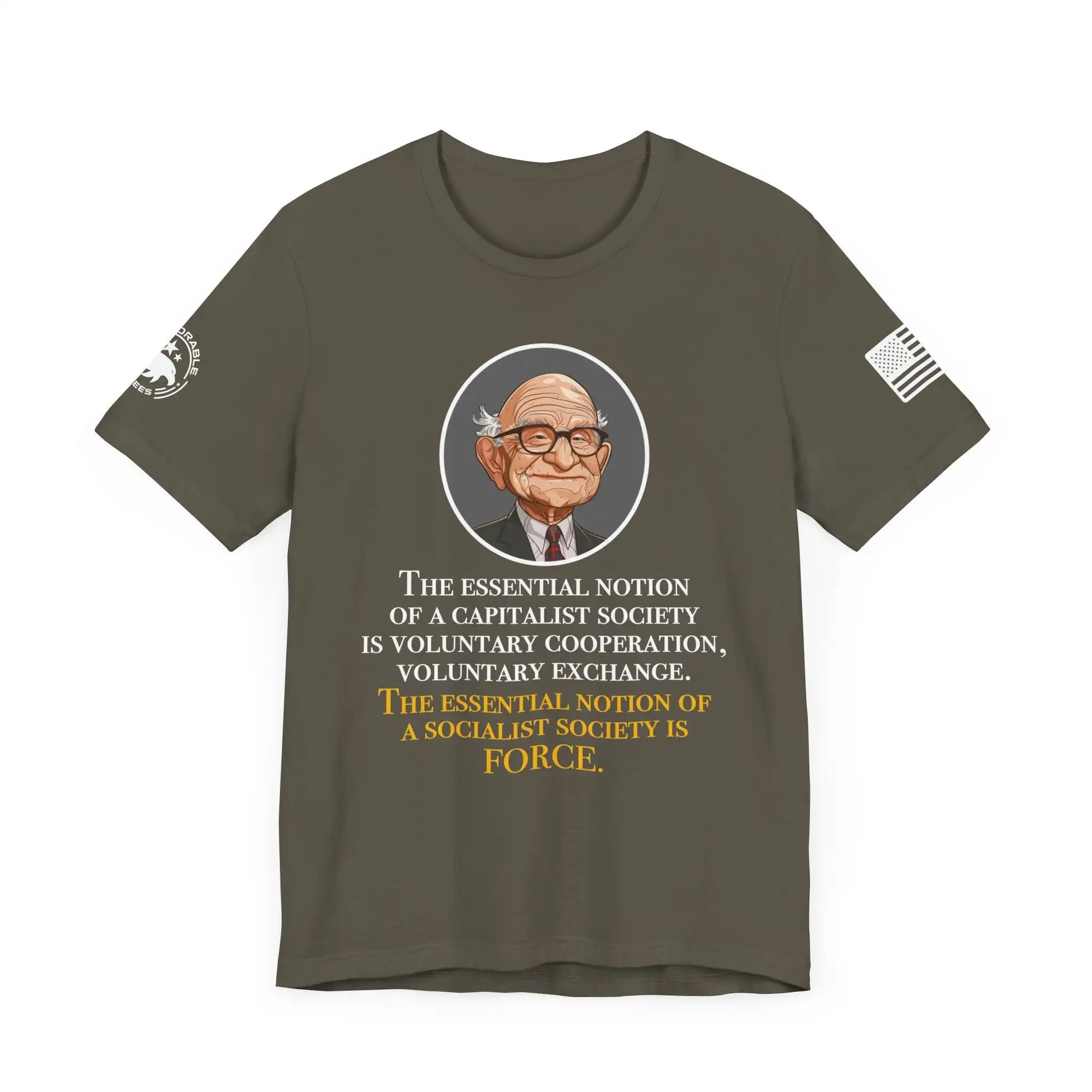 Friedman Capitalist vs Socialist Men's Tee - Deplorable Tees