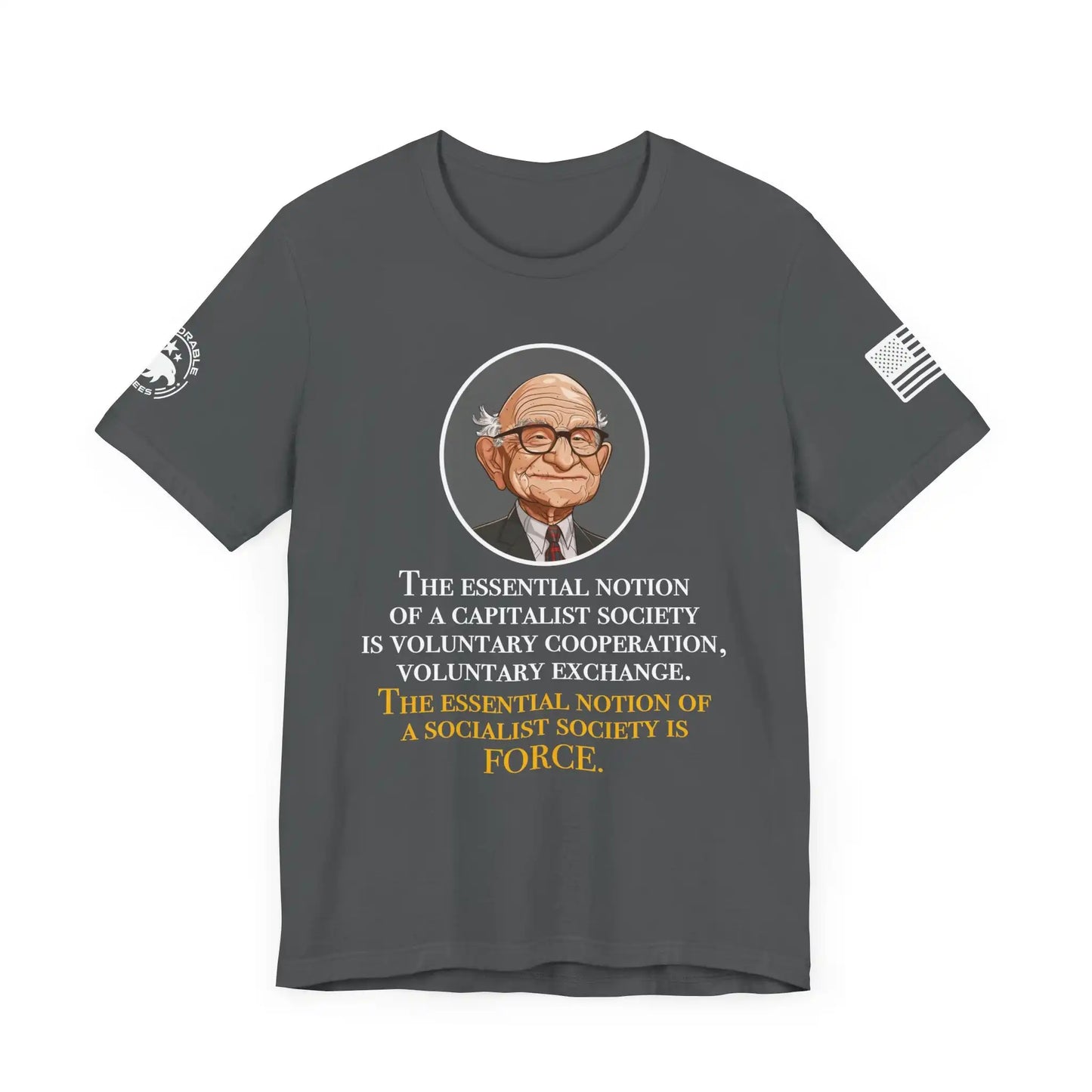 Friedman Capitalist vs Socialist Men's Tee - Deplorable Tees