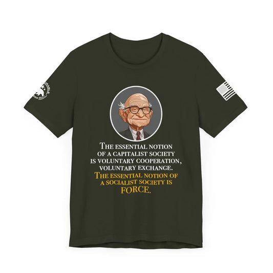 Friedman Capitalist vs Socialist Men's Tee - Deplorable Tees