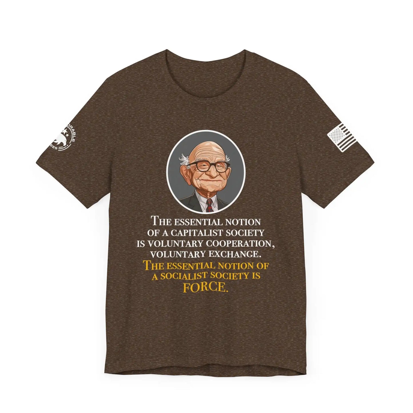 Friedman Capitalist vs Socialist Men's Tee - Deplorable Tees