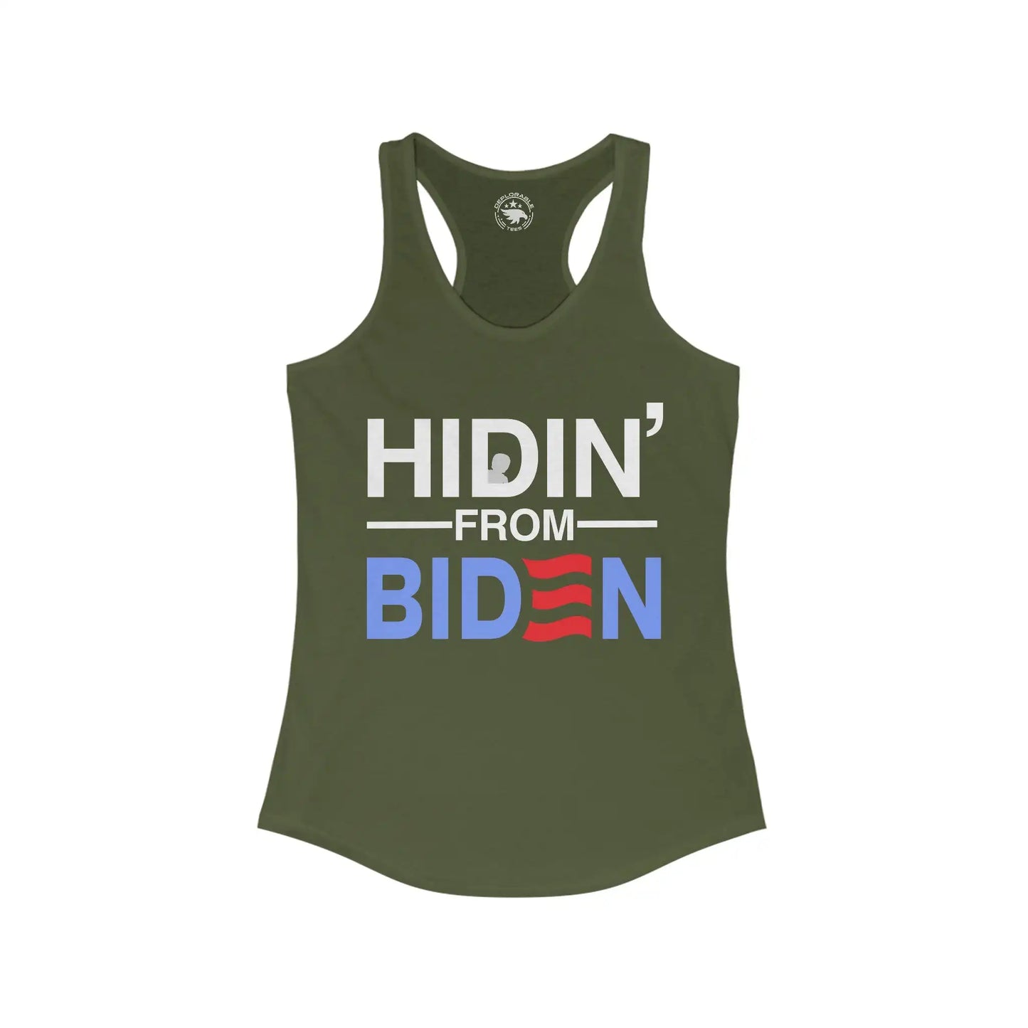 Hidin' From Biden Women's Tanktop - Deplorable Tees