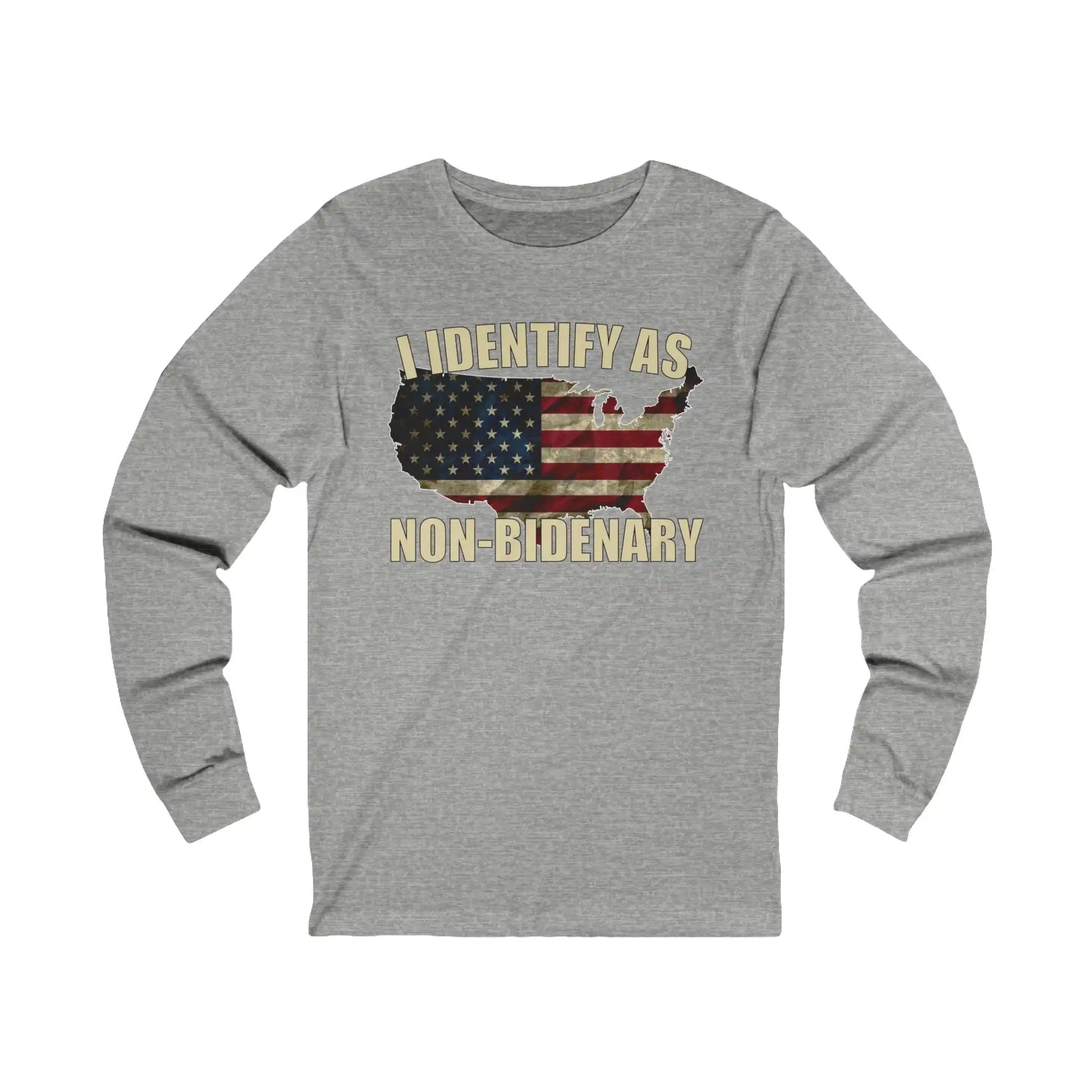 I Identify As Non-Bidenary Men's Long Sleeve - Deplorable Tees