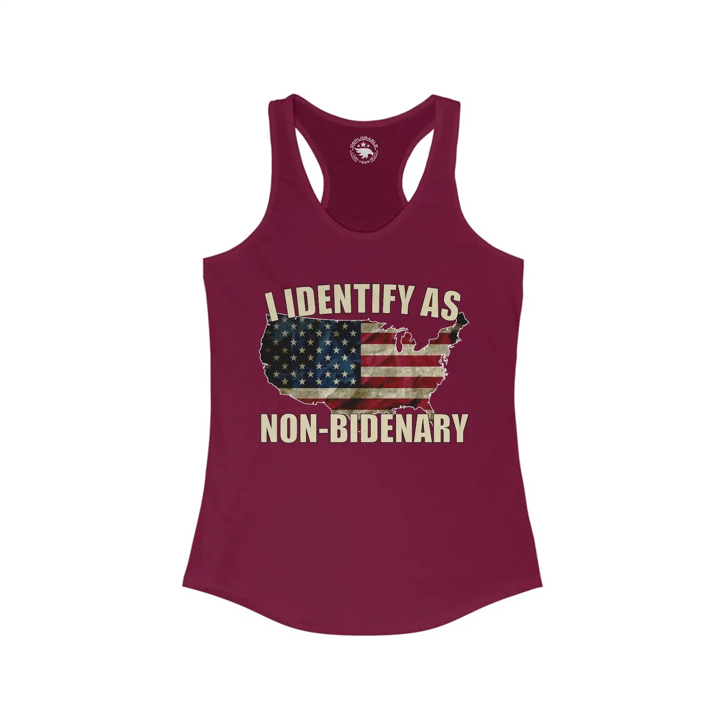 I Identify As Non-Bidenary Women's Tank - Deplorable Tees