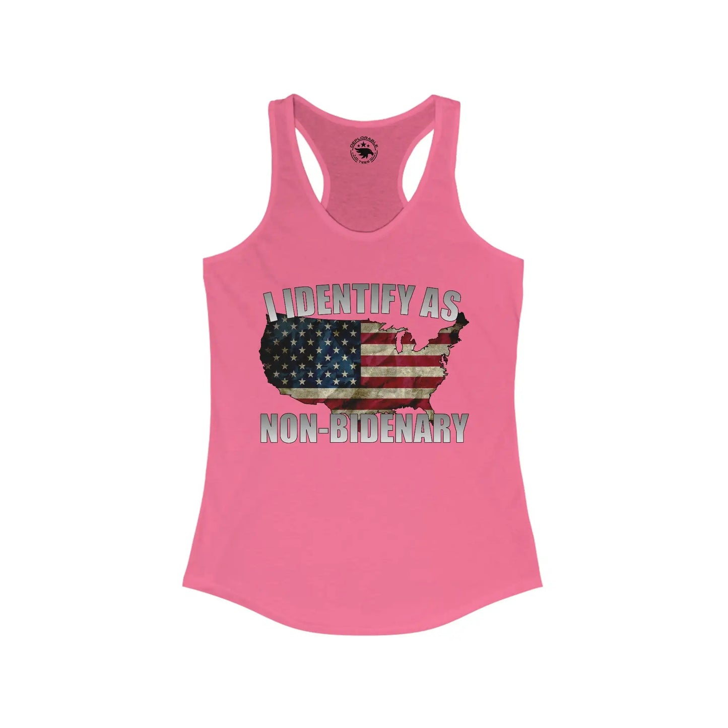 I Identify As Non-Bidenary Women's Tank - Deplorable Tees