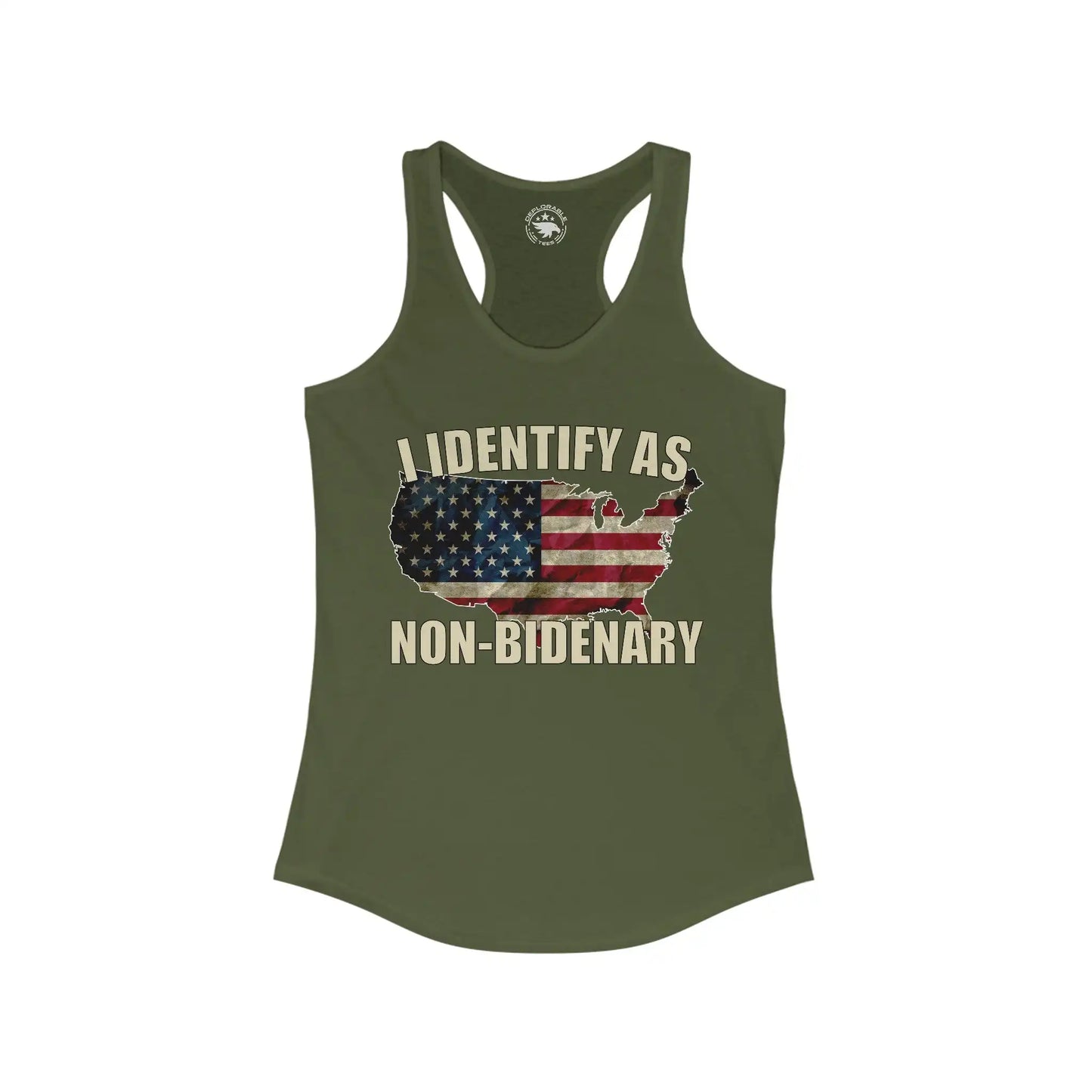 I Identify As Non-Bidenary Women's Tank - Deplorable Tees