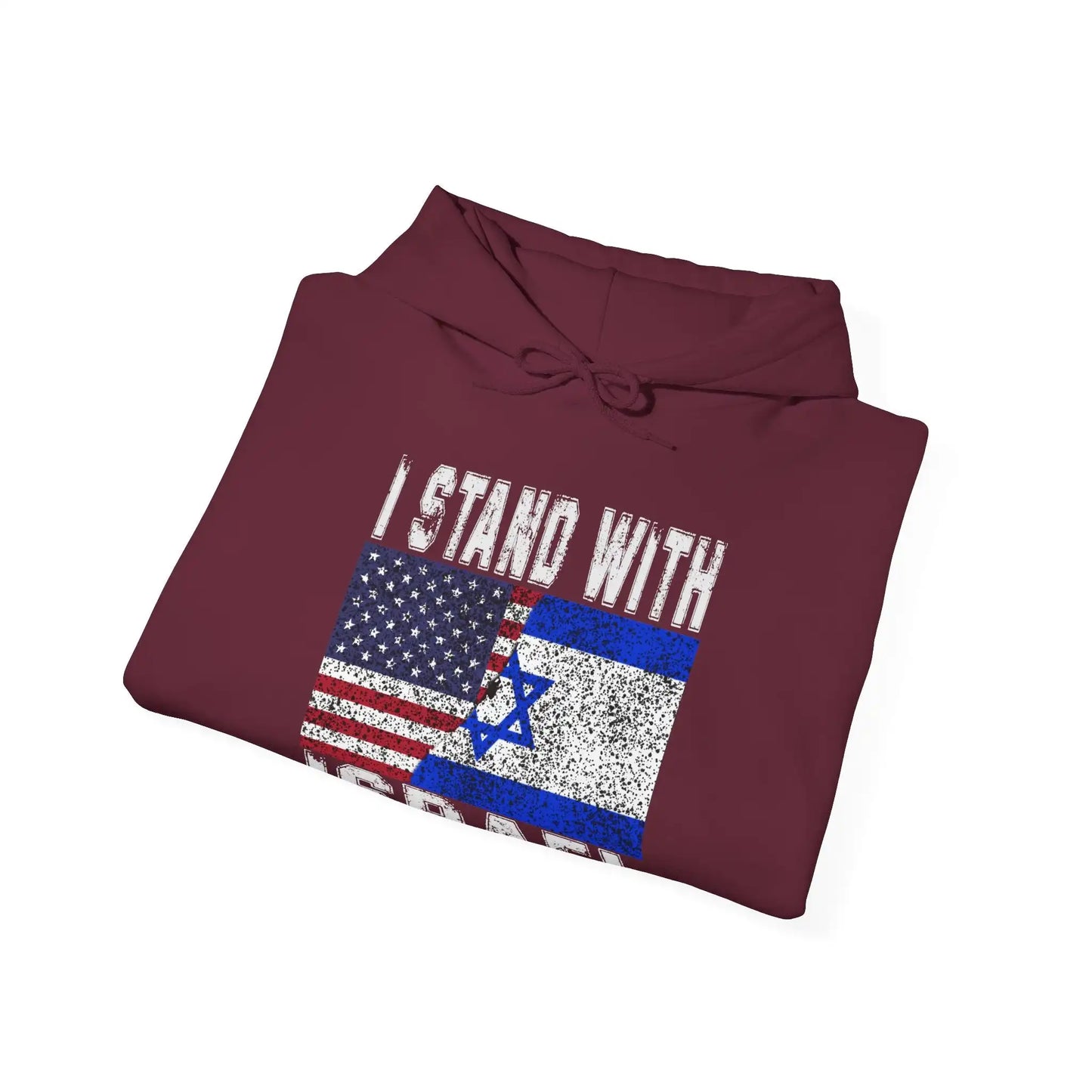 I Stand With Israel Men's Hoodie - Deplorable Tees
