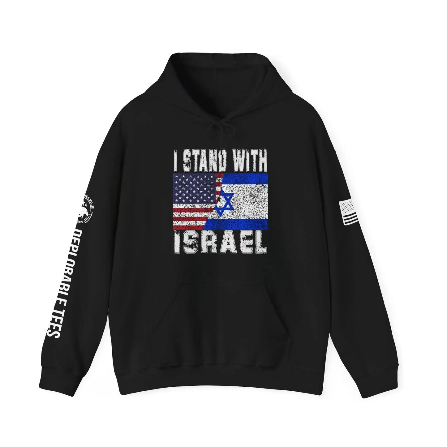 I Stand With Israel Men's Hoodie - Deplorable Tees