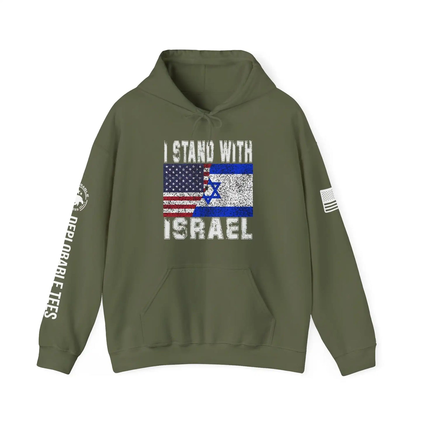 I Stand With Israel Men's Hoodie - Deplorable Tees