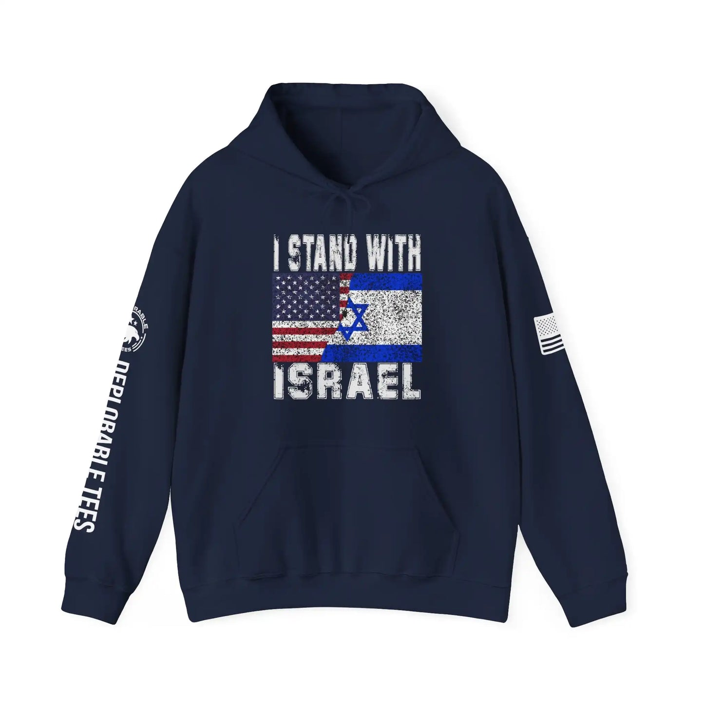 I Stand With Israel Men's Hoodie - Deplorable Tees