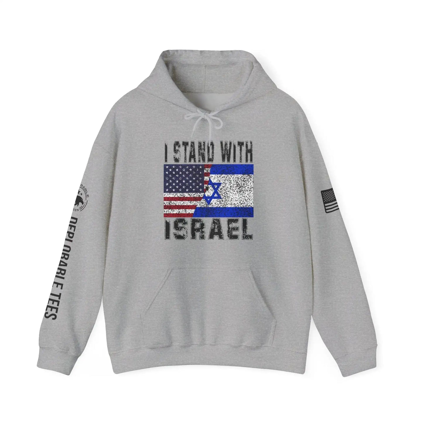 I Stand With Israel Men's Hoodie - Deplorable Tees
