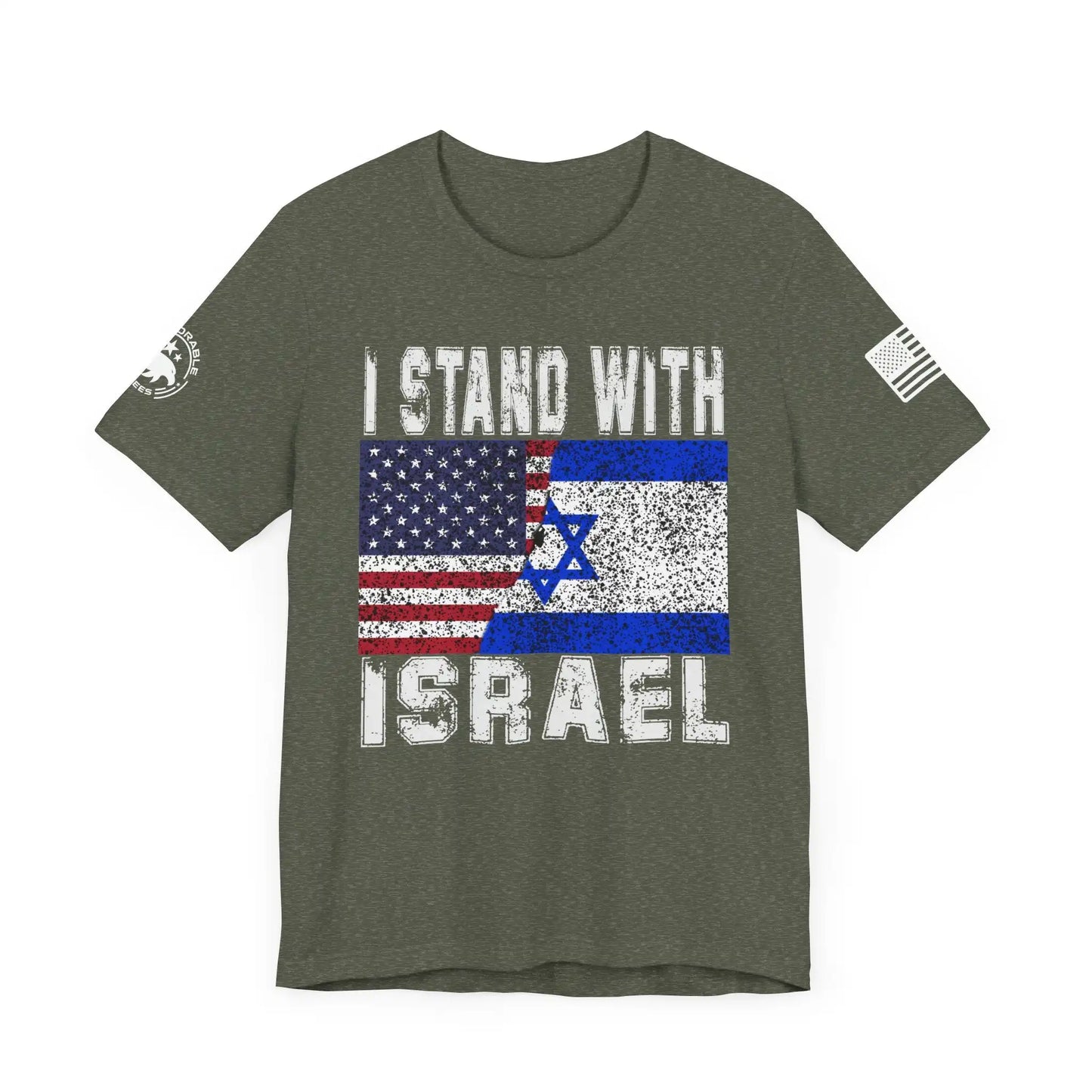 I Stand With Israel Men's Short Sleeve Tee - Deplorable Tees