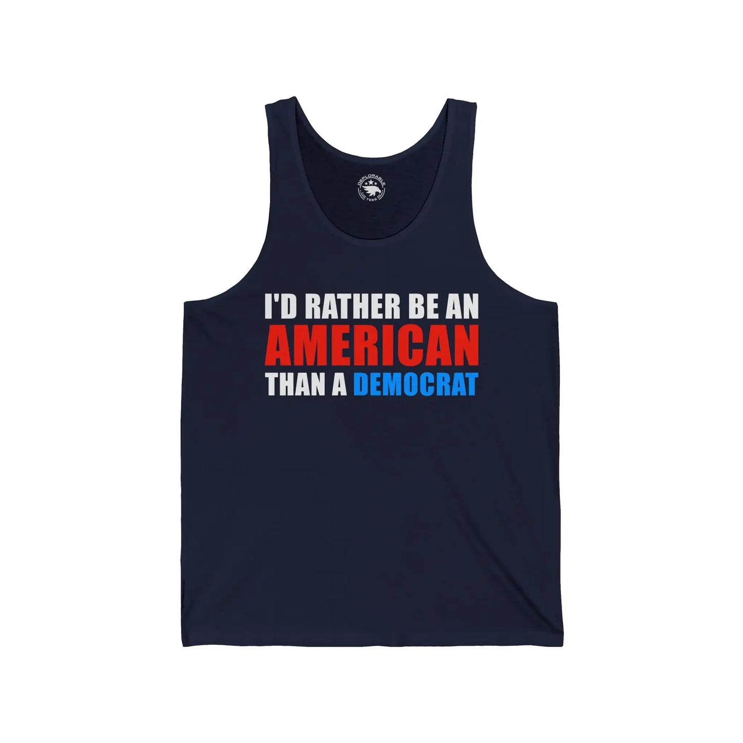 I'd Rather Be An American Men's Tank - Deplorable Tees