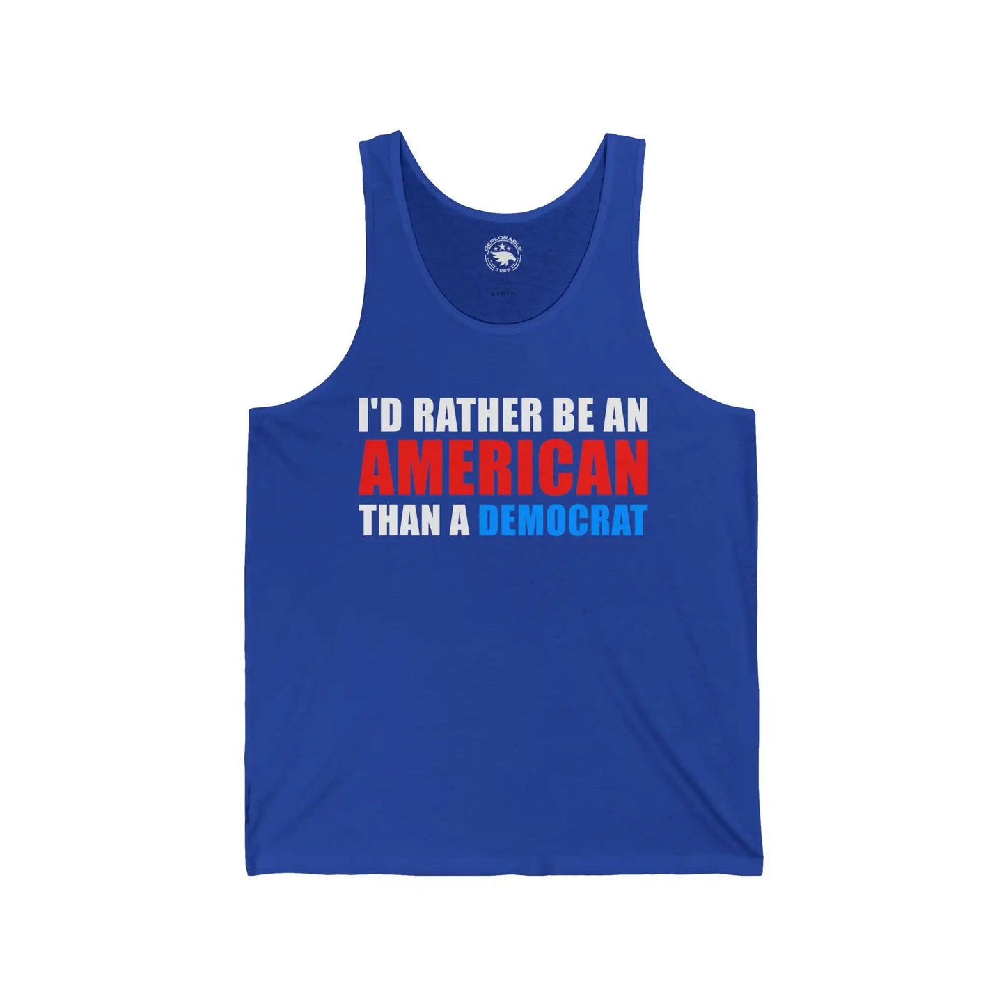 I'd Rather Be An American Men's Tank - Deplorable Tees