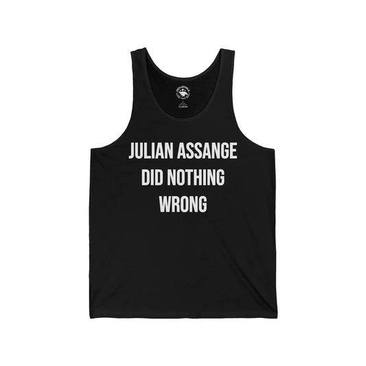 Julian Assange Did Nothing Wrong Mens Tank - Deplorable Tees