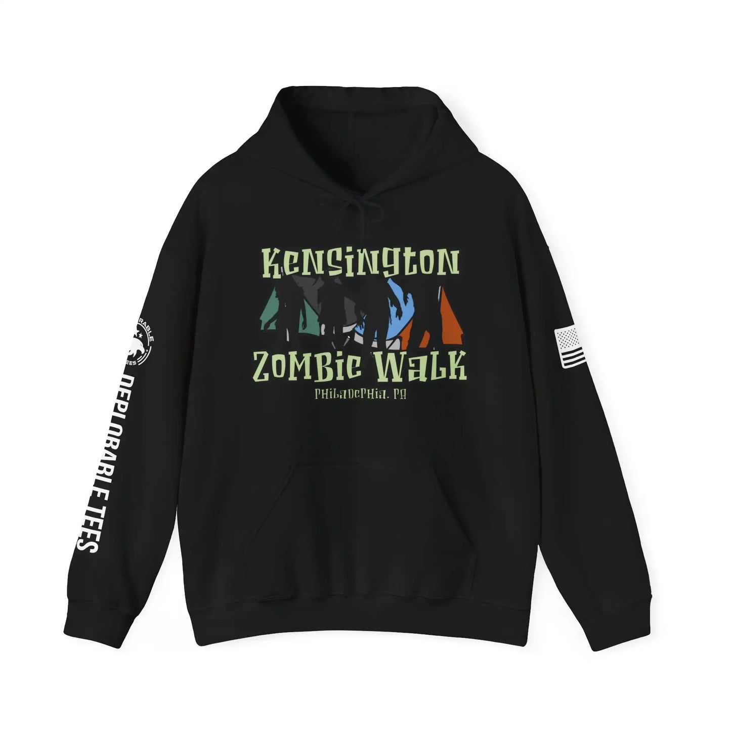 Kensington Zombie Walk Men's Hoodie - Deplorable Tees