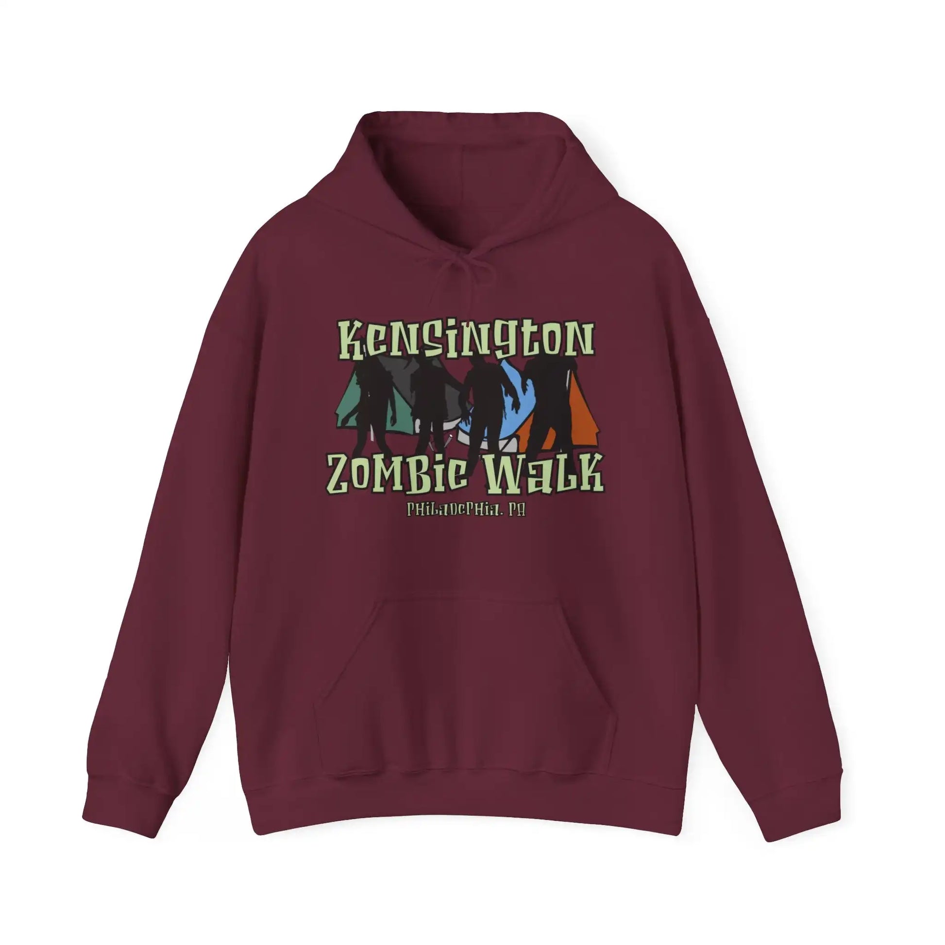 Kensington Zombie Walk Men's Hoodie - Deplorable Tees