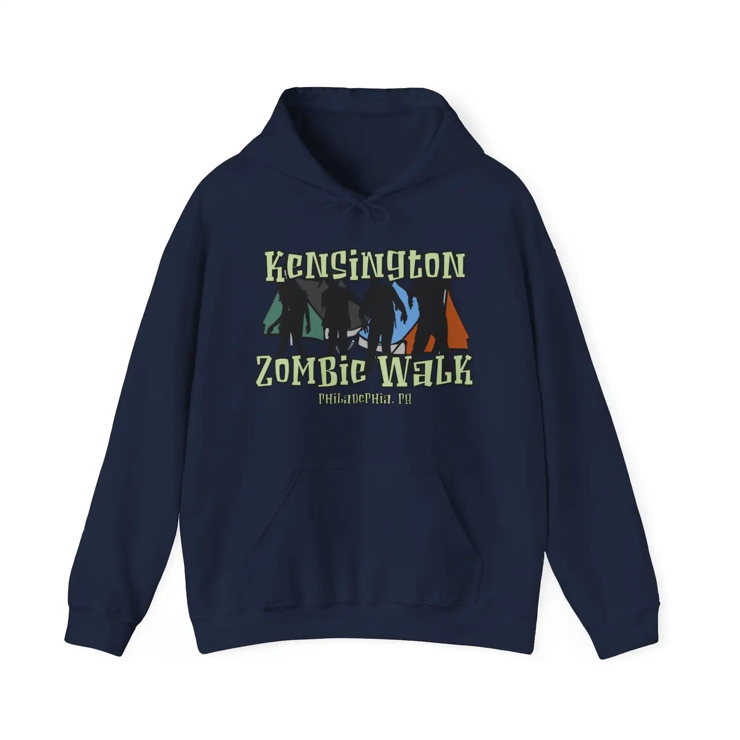 Kensington Zombie Walk Men's Hoodie - Deplorable Tees