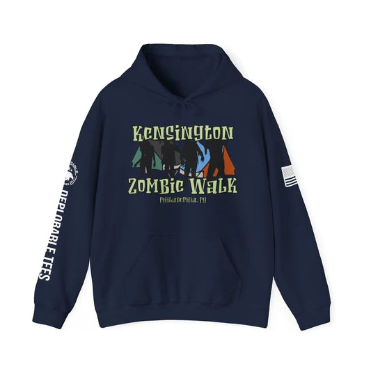 Kensington Zombie Walk Men's Hoodie - Deplorable Tees