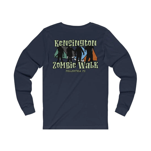 Kensington Zombie Walk Men's Jersey Long Sleeve Tee - Deplorable Tees