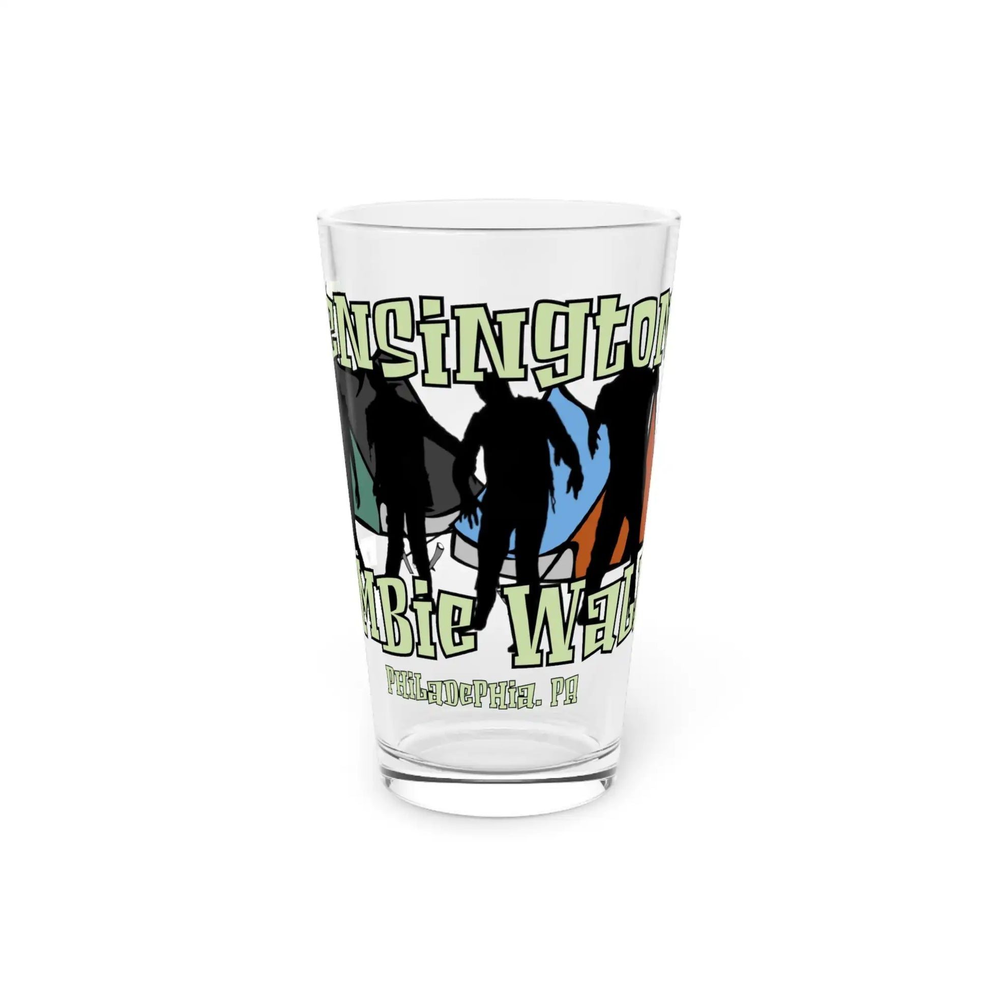 Kensington Zombie Walk Pint Glass, 16oz - Deplorable Tees