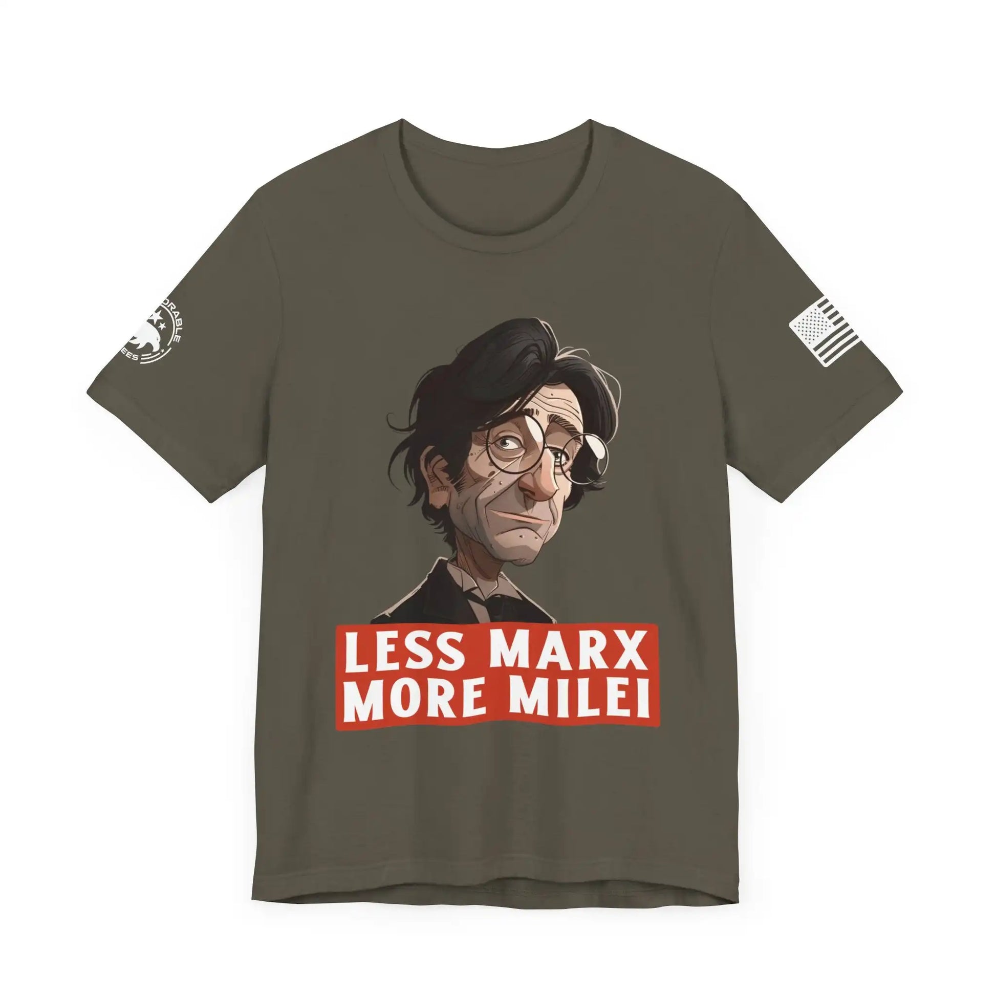 Less Marx More Milei Men's Tee - Deplorable Tees