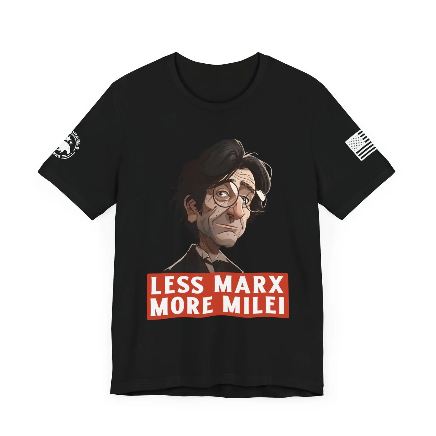 Less Marx More Milei Men's Tee - Deplorable Tees