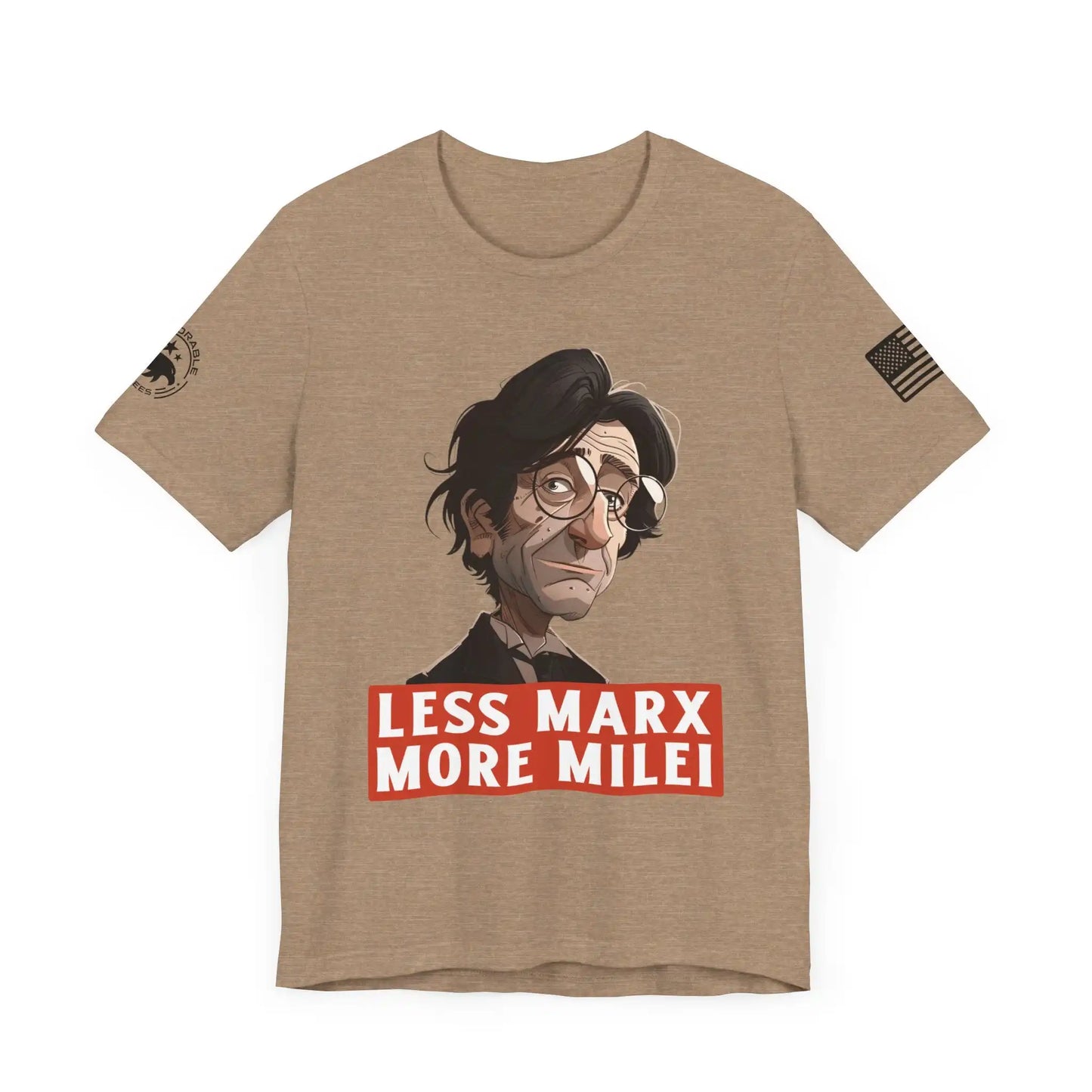 Less Marx More Milei Men's Tee - Deplorable Tees