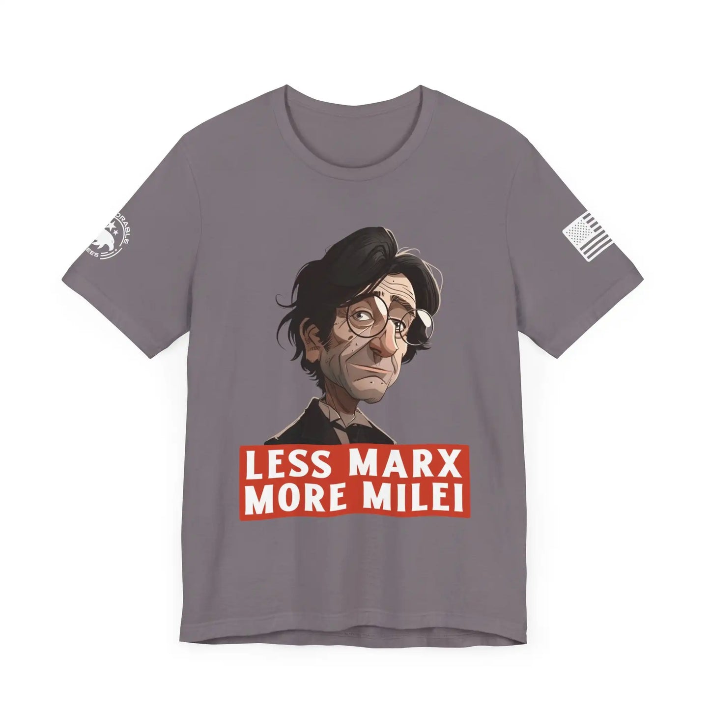 Less Marx More Milei Men's Tee - Deplorable Tees