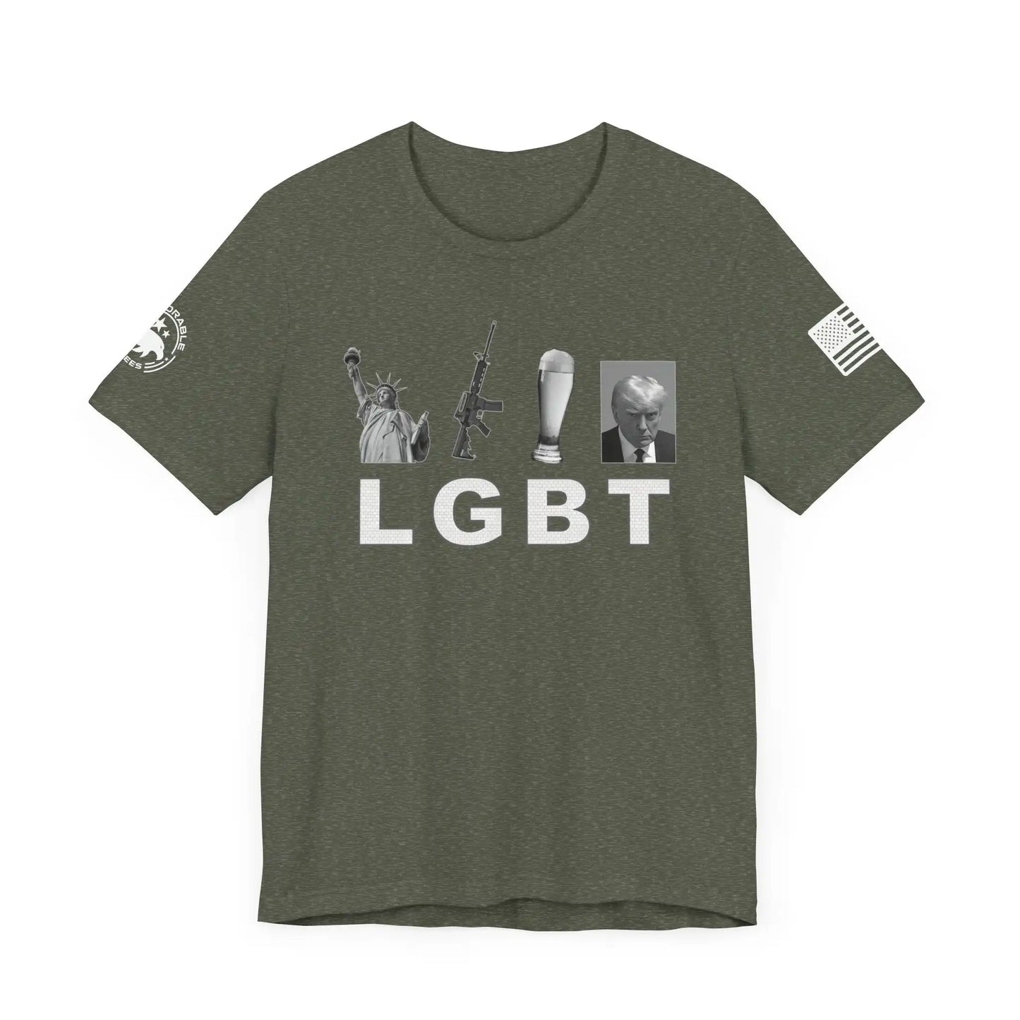 Liberty Guns Beer Trump Men's Tee - Deplorable Tees