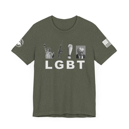 Liberty Guns Beer Trump Men's Tee - Deplorable Tees