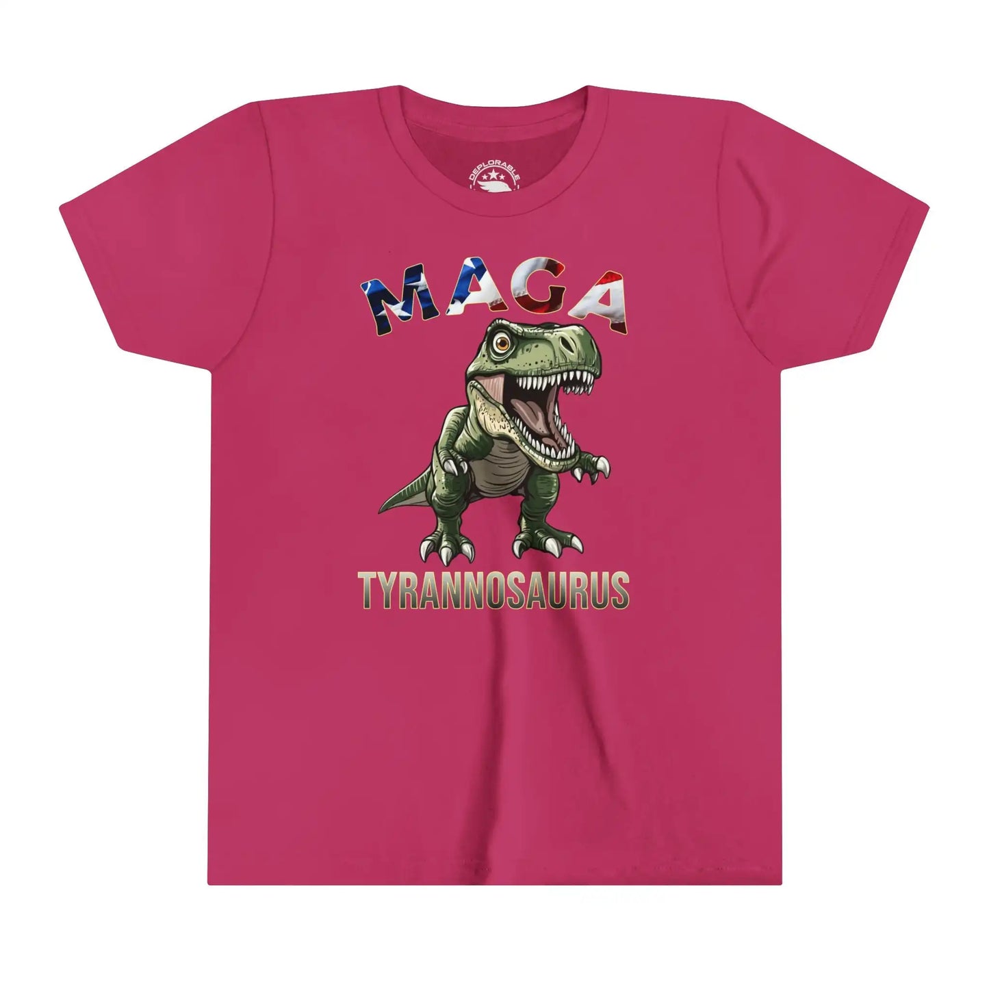 MAGA Tyrannosaurus Kids Cotton Tee - Deplorable Tees