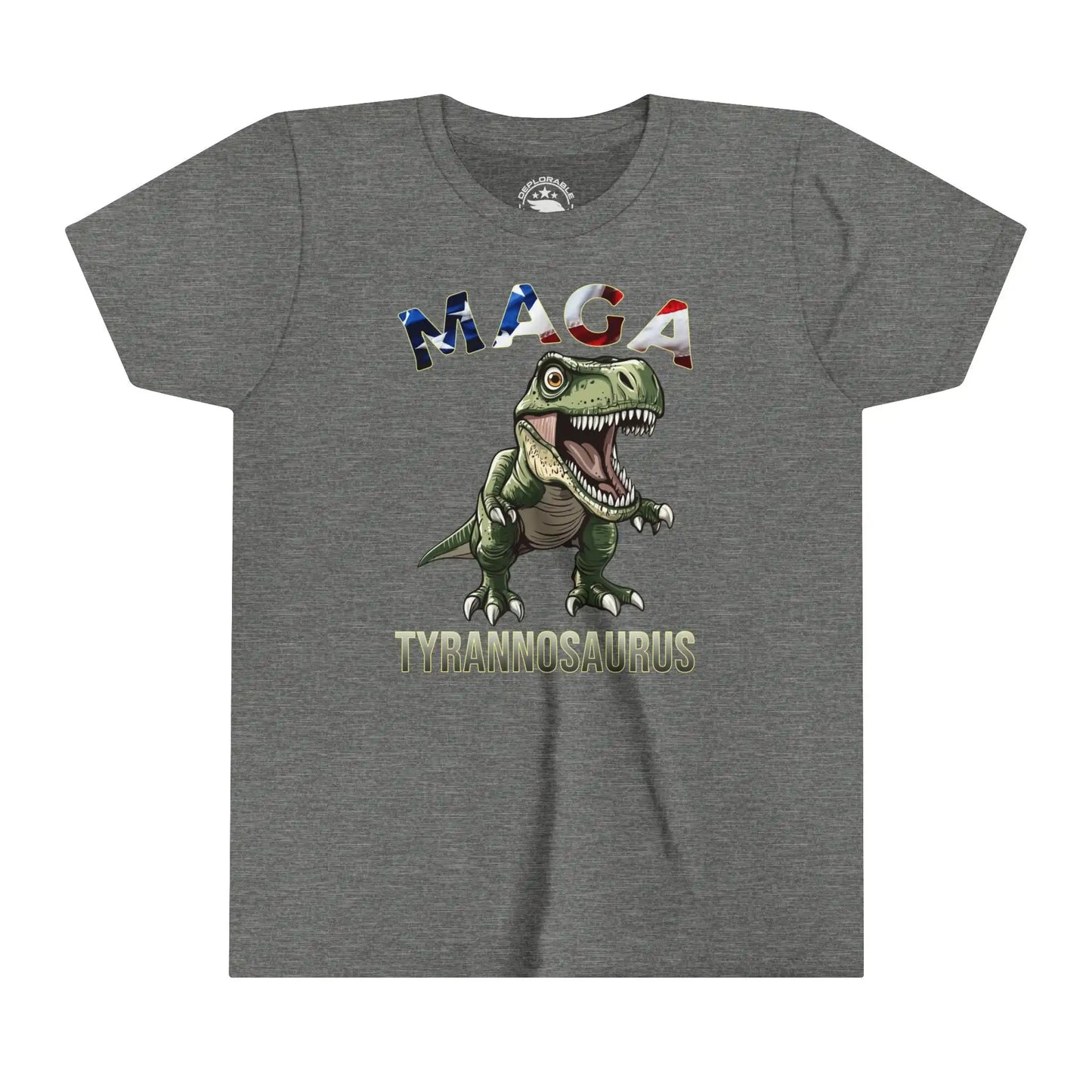 MAGA Tyrannosaurus Kids Cotton Tee - Deplorable Tees
