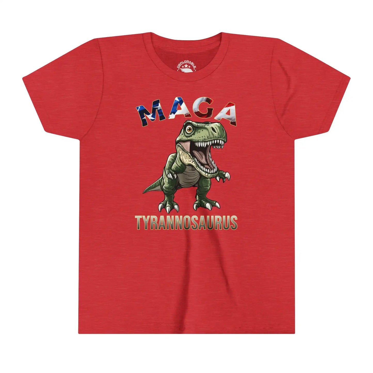MAGA Tyrannosaurus Kids Cotton Tee - Deplorable Tees