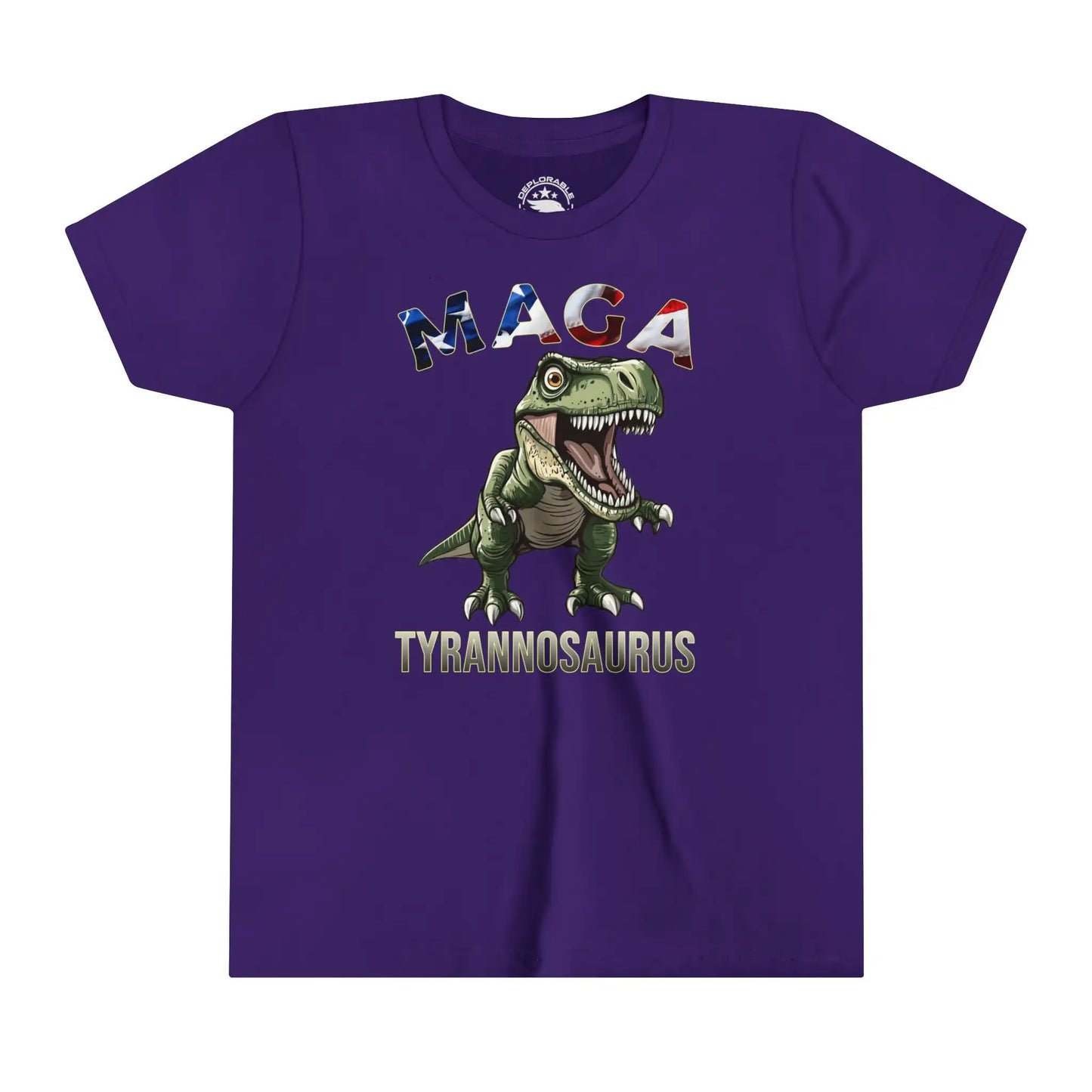 MAGA Tyrannosaurus Kids Cotton Tee - Deplorable Tees