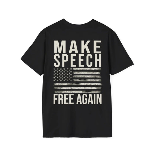 Make Speech Free Again Women's Softstyle T-Shirt - Deplorable Tees