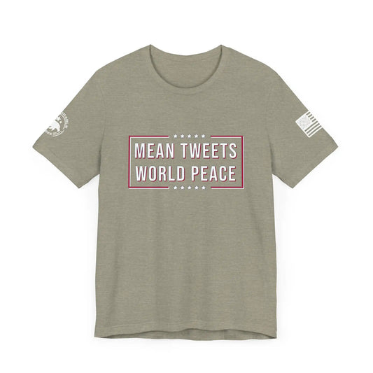 Mean Tweets World Peace Men's Tee - Deplorable Tees