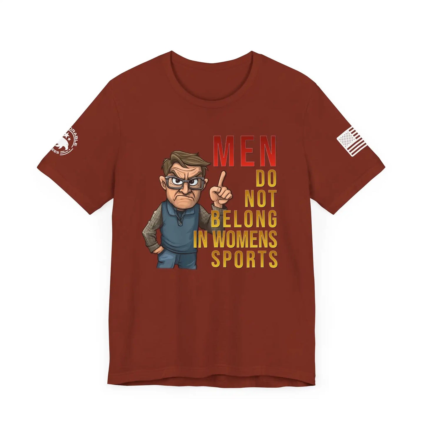 Men Do Not Belong in Women's Sports Men's Tee - Deplorable Tees