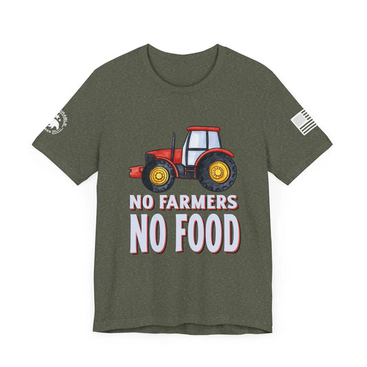 No Farmers No Food Men's Short Sleeve Tee - Deplorable Tees