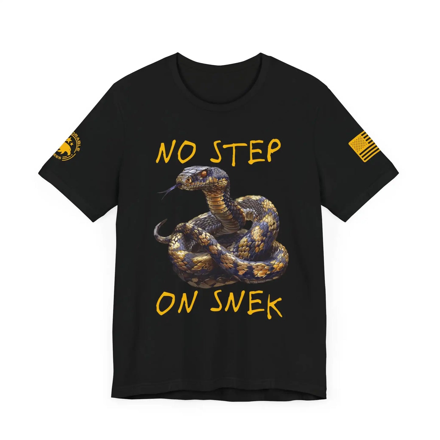 No Step On Snek Men's Short Sleeve Tee - Deplorable Tees