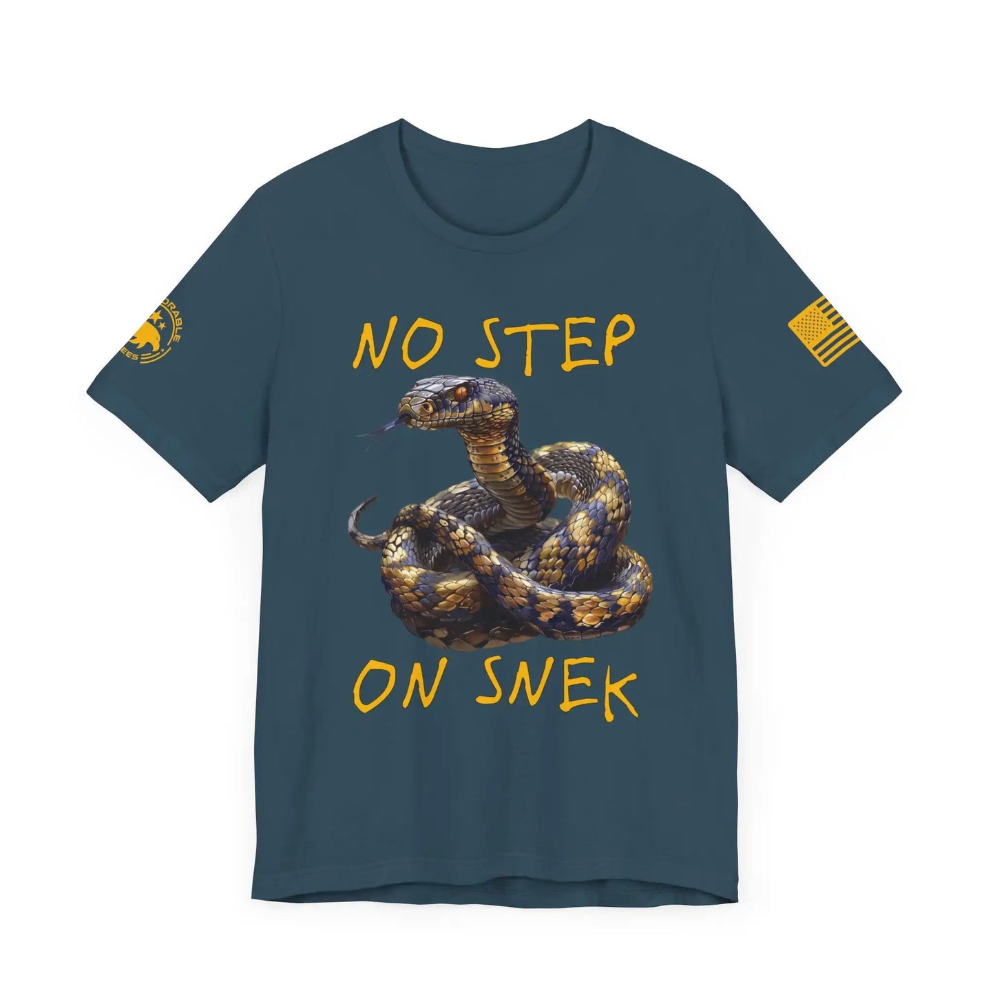 No Step On Snek Men's Short Sleeve Tee - Deplorable Tees