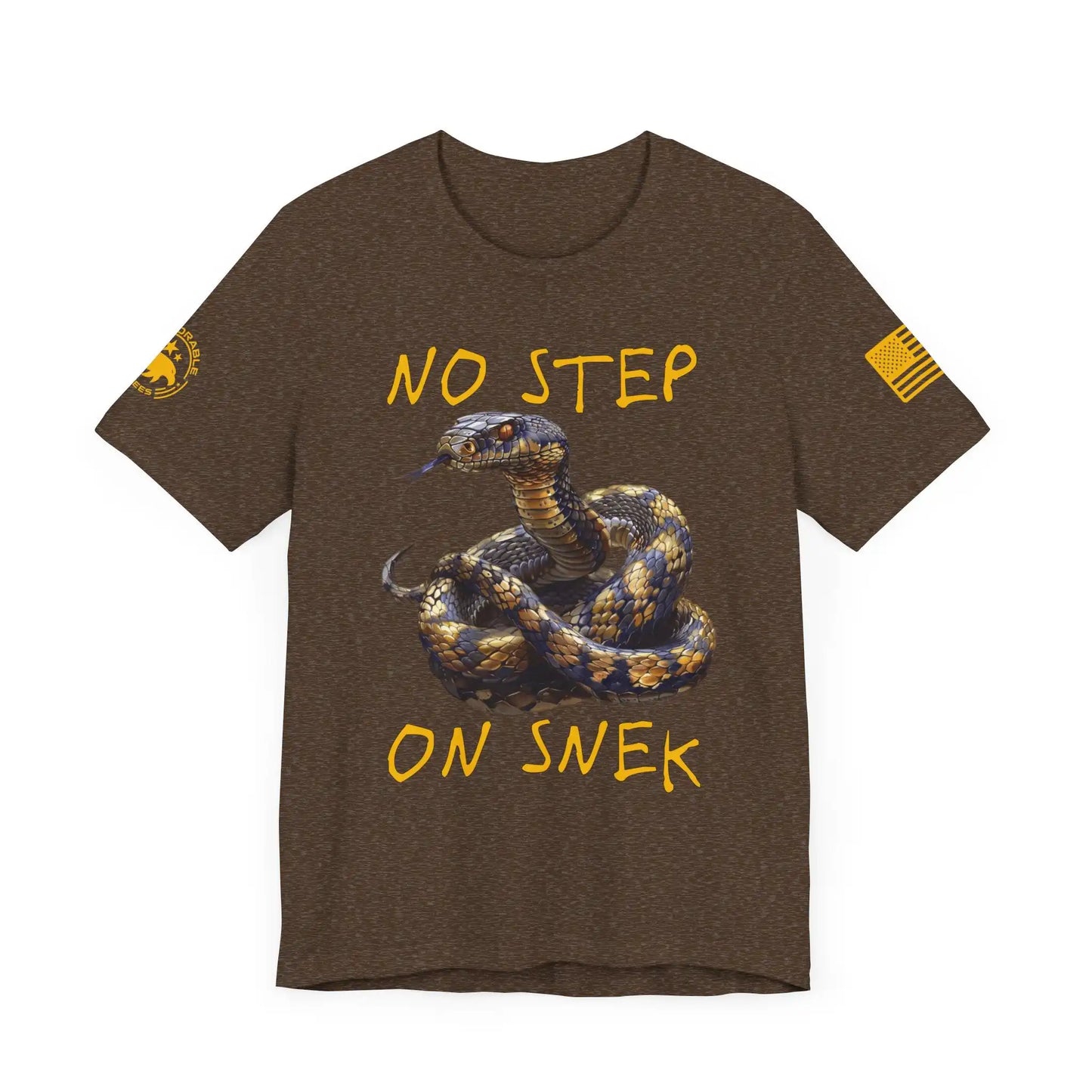 No Step On Snek Men's Short Sleeve Tee - Deplorable Tees