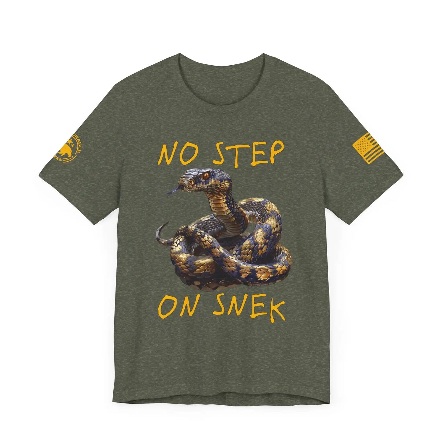 No Step On Snek Men's Short Sleeve Tee - Deplorable Tees