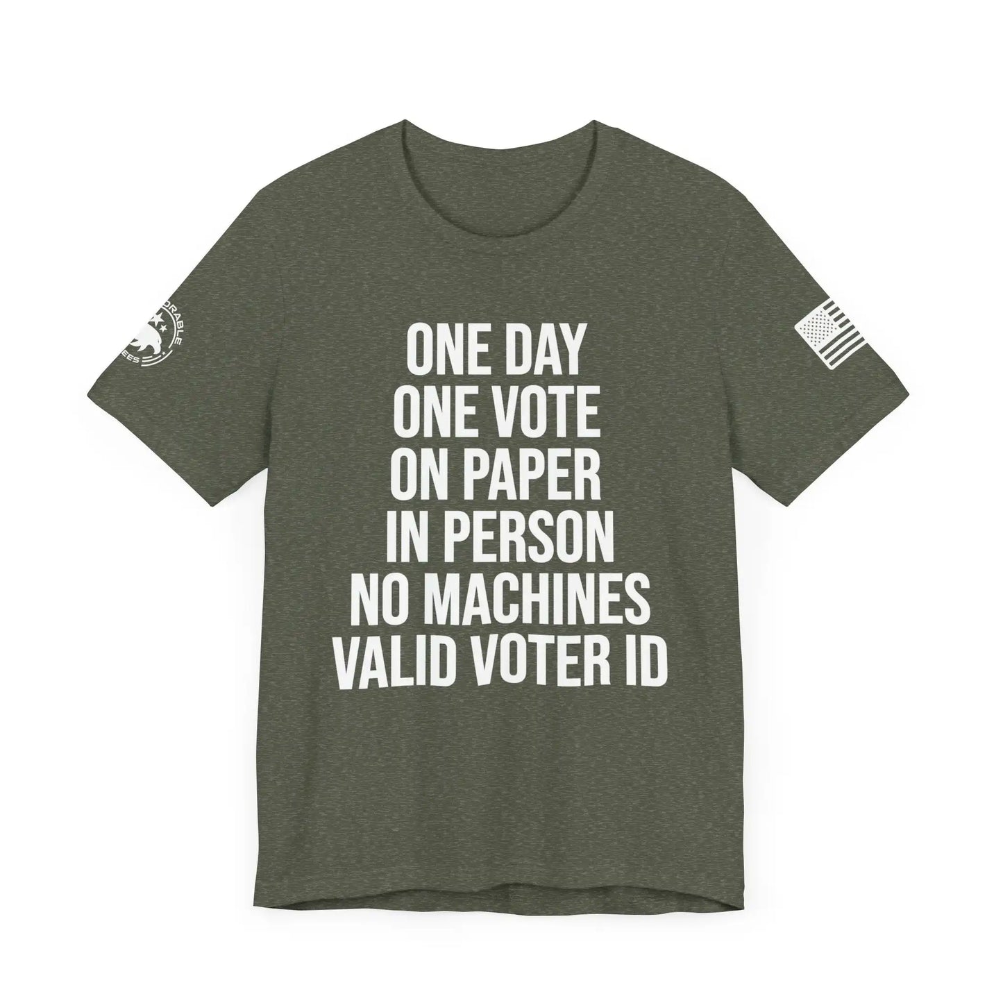 One Day One Vote Men's Short Sleeve Tee - Deplorable Tees