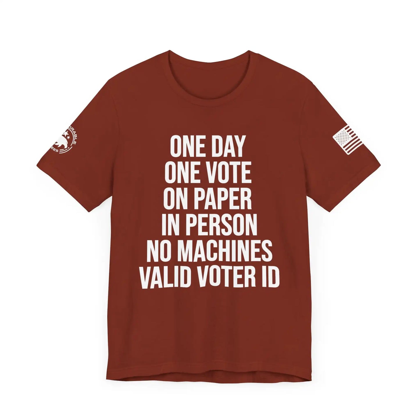 One Day One Vote Men's Short Sleeve Tee - Deplorable Tees