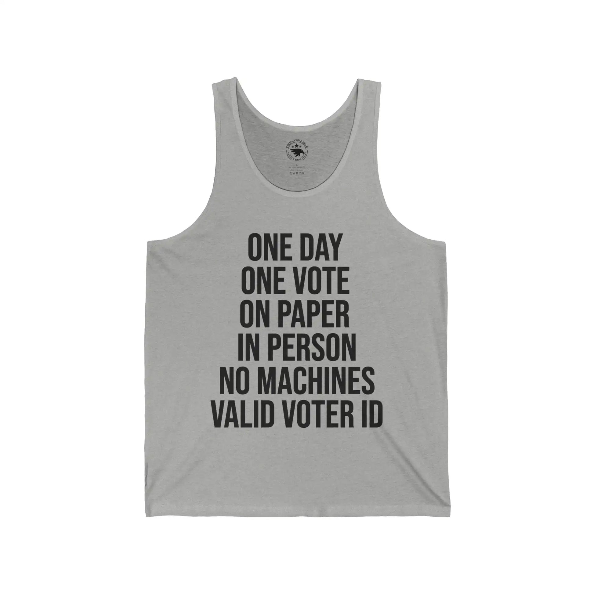 One Day One Vote Men's Tank - Deplorable Tees