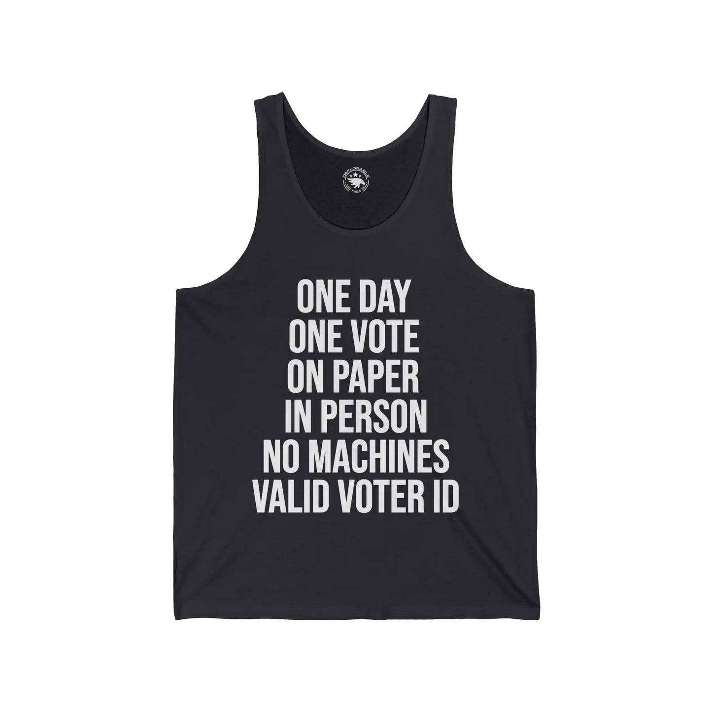 One Day One Vote Men's Tank - Deplorable Tees